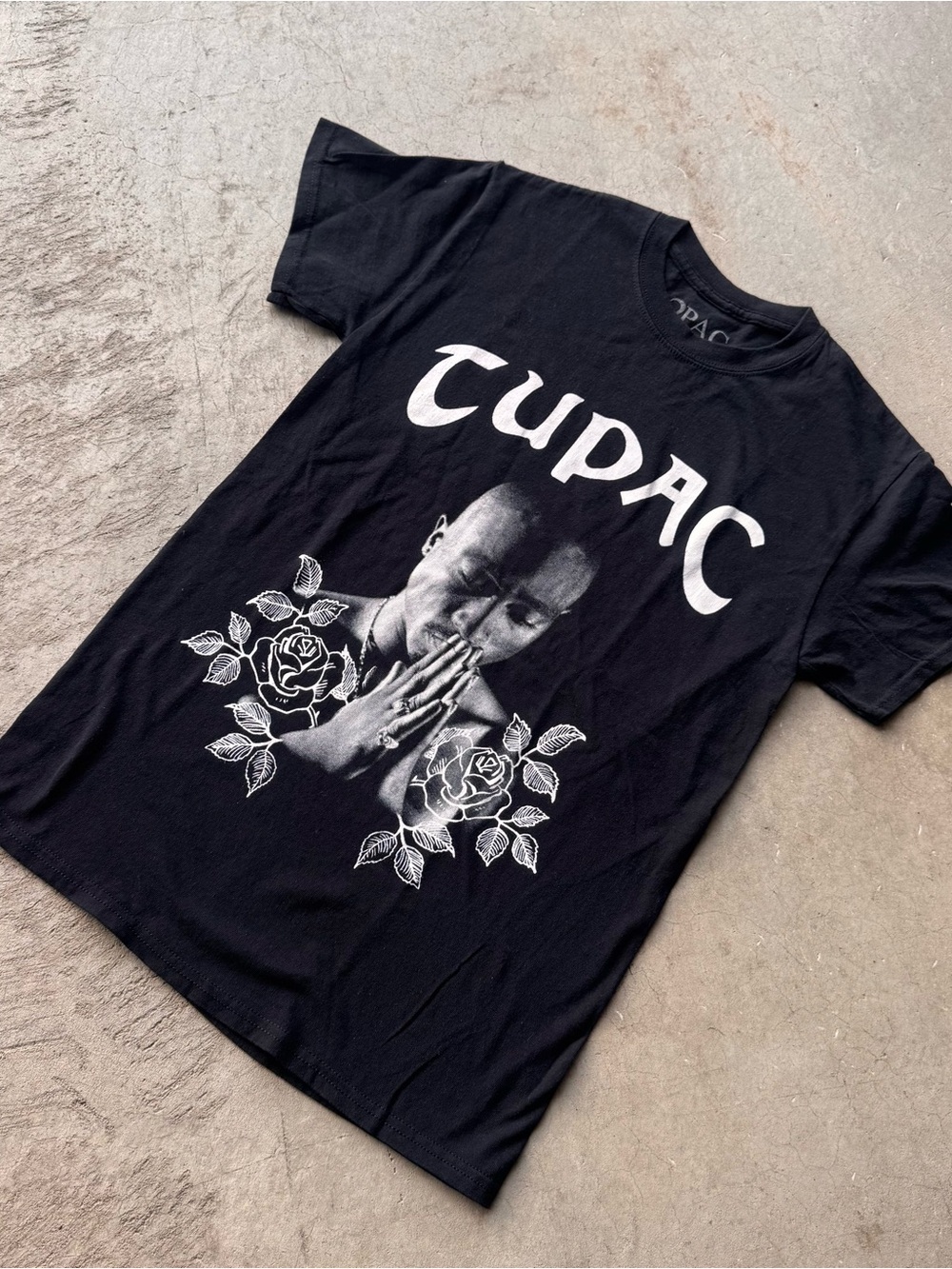 Tupac Graphic Black Short-Sleeve Men's T-Shirt